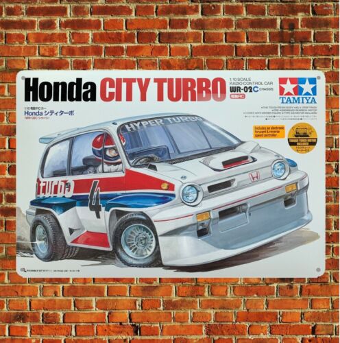 Vintage Collectible Plates - Metalen poster vintage RC auto blikken