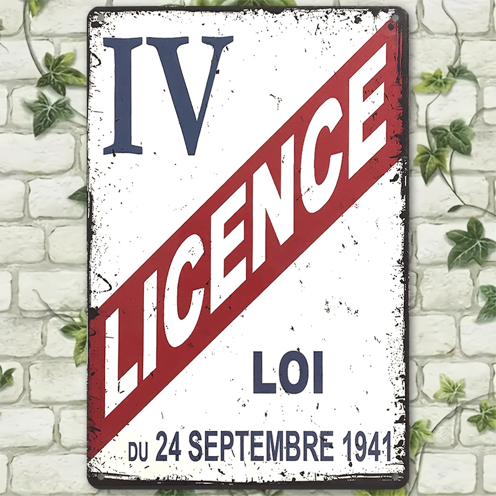 Vintage Collectible Plates - Vintage jaren 1941 licentie IV metalen