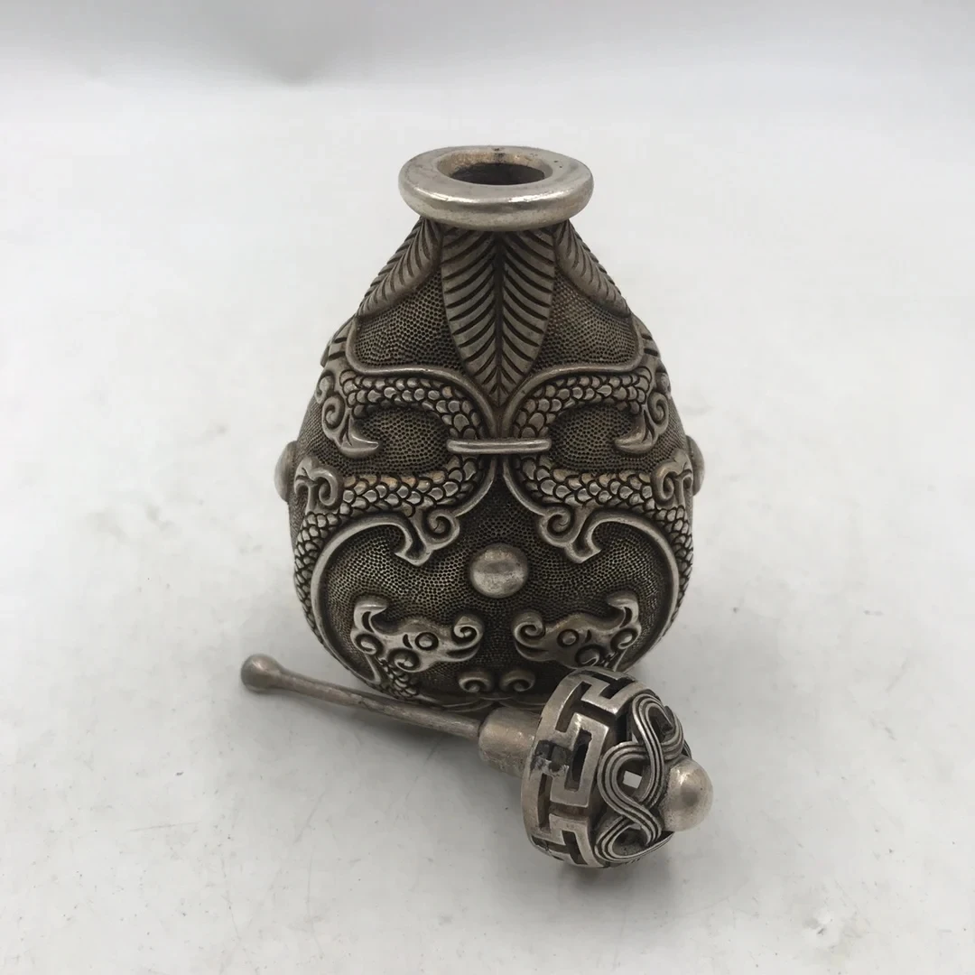 Chinese witte bronzen snuiffle - Vintage Collectible Bottles recensie en prijs